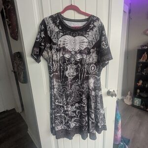 BlackMilk XXL Til Death Do Us Part Evil Tee Dress